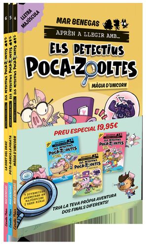 PACK APRÈN A LLEGIR AMB... ELS DETECTIUS POCA-ZOOLTES!  4,5 I 6: EN LLETRA MAJÚS