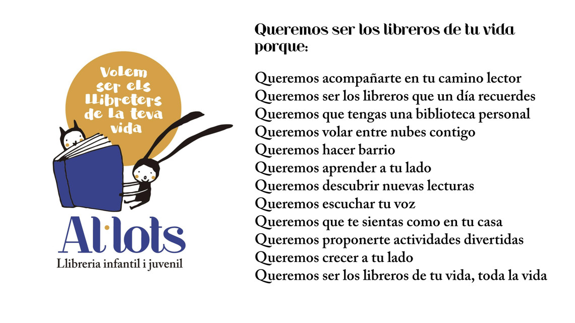 Queremos ser los libreros de tu vida